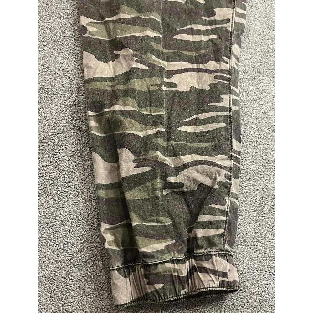 True Religion Camo Jogger Pants Men's Size L Drawstring Camouflage Sweats B342